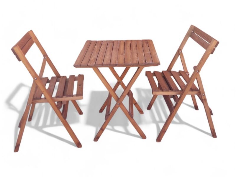 Table pliable avec chaises
