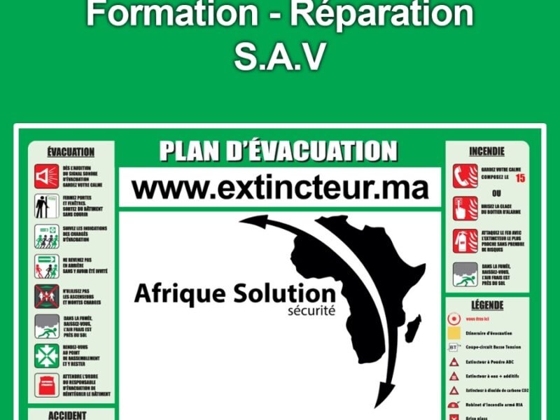 Rabat plaques de signalisation évacuation